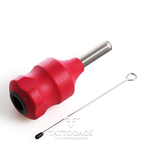 TattooAge Disposable Cartridge Grip Red 30 mm