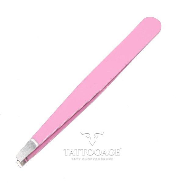 Пинцет Biomaser розовый